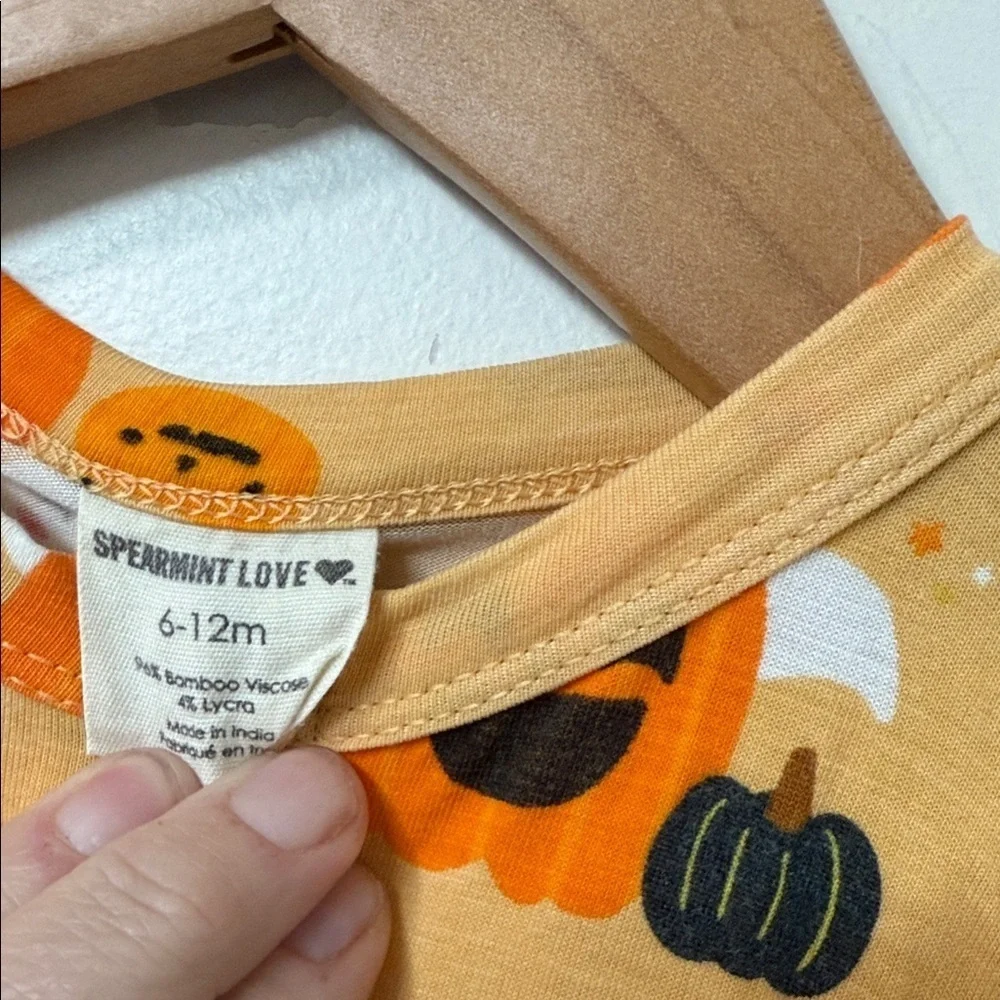 Spooky Pumpkin and Ghost Kids Footie